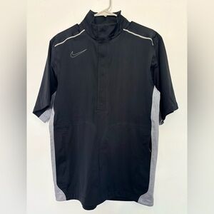 Nike black/grey quarter zip short sleeve men’s golf shirt Sz Small